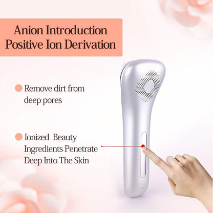 Skin Care Beauty Device, Facial Cleaner,Hot and Cold Skin Care Facial Massager Device,Ion Induced Deep Cleaning With High Frequency,Nourishing Importing,Remove The Dirt,Firming Skin,Prevent Acne And Wrinkles,USB Rechargeable