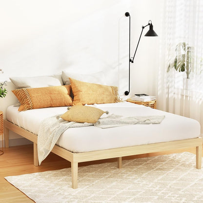 Artiss 2-in-1 2X Single Bed Frame Trundle Platform Wooden Timber Frames Beds Base Bedroom Room Decor Home Furniture for Kids, Toddler and Adult, Modern Design Fits with Standard Mattress White