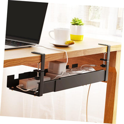 CIYODO Under Desk Cable Management Tray Durable Wire Organizer for Tidy Workspace Wear Resistant Cable Holder for Office and Home Stylish Design for Concealing Cords