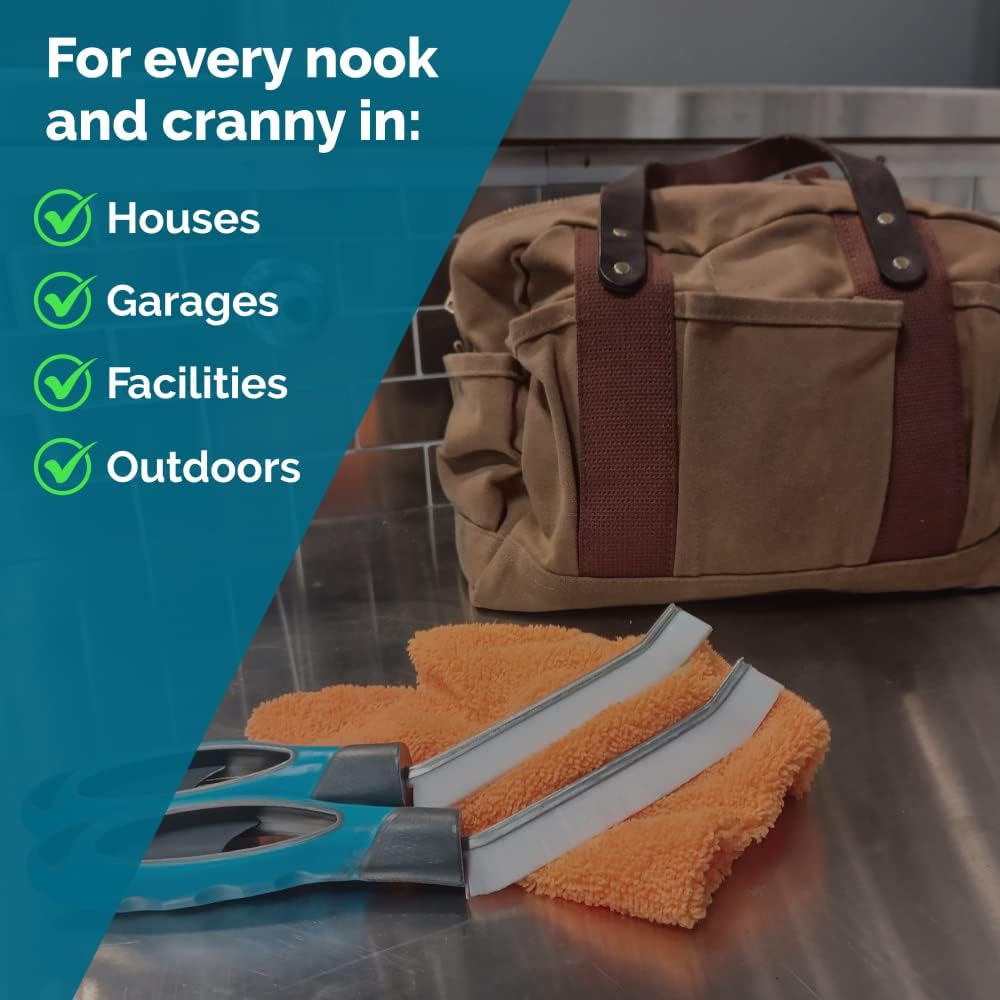 EvaClean Essentials, spazzola angolare perfetta per la pulizia di malta e malta, confezione da 10, forte, durevole per la pulizia di piastrelle, intonaco, superfici o aree difficili da raggiungere in