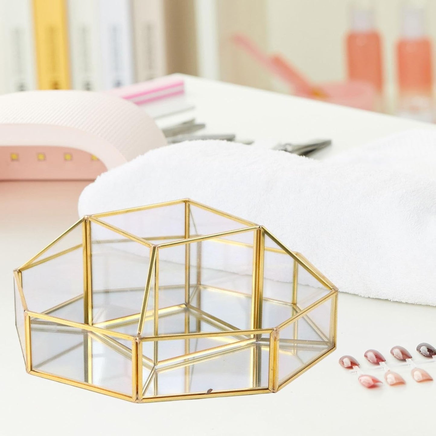 Milageto Makeup Organizer Display Bin Accessori per bin, 20x8 Cm