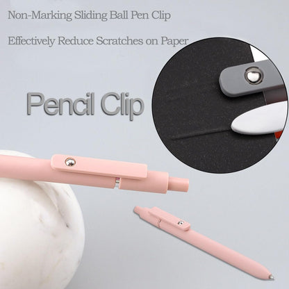 5 PCS Quick Dry Ink Pens, Pens Fine Point Smooth Writing Journal Pens, Aesthetic Retractable 0.5mm Black Ink, Cute Pen for Writing Note Taking Journaling, School Office Supplies Gifts (Retro)