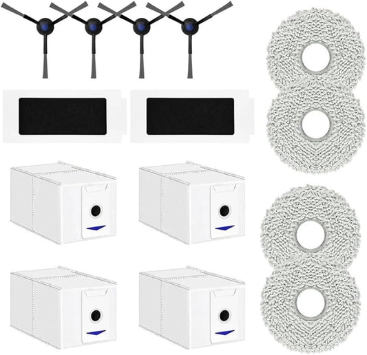Essential Cleaning Supplies - Kit di ricambio da 14 pezzi per aspirapolvere Ecovacs Deebot T30 Pro e Omni con accessori chiave