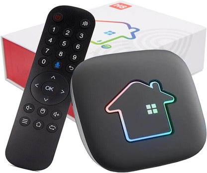 2025 H8 Brazil TV Box New Version Brazilian TV Box 2GRAM+16GROM HDMI Ultra HD USB2.0/3.0 Dual Band WiFi 2.4/5G - Supports Alexa