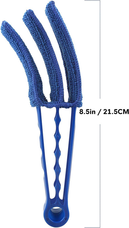 RUIMAICAN Window Blind Cleaner Duster Brush 2 Pack Brush with 6 Microfiber Sleeves - Blind Cleaner Tools for Window Blinds Air Conditioner Jalousie Dust