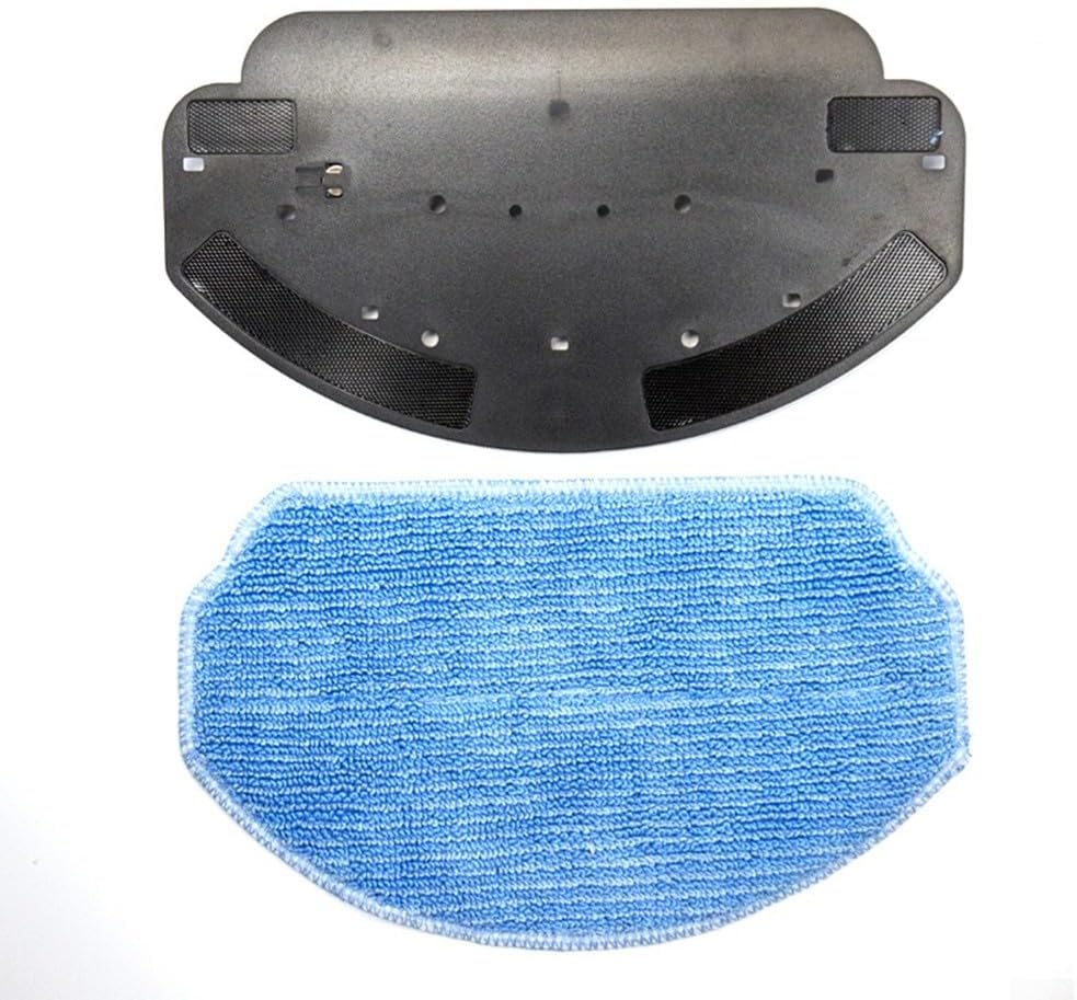 Staffa per robot aspirapolvere con cuscinetti di ricambio per MAMNV BR150 BR151 Cleaning Essentials (1 staffa per mocio + 2 stracci)
