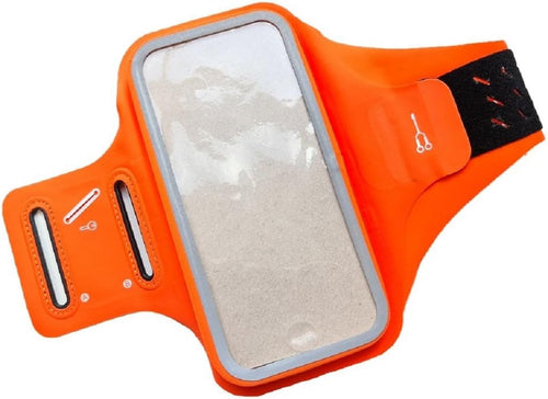 DFV mobile - Professional Cover Chinlon-Lycra Ultra-Thin Armband Sport Walking Running Fitness Cycling Gym per TD Tech P50 (2021) - Orange