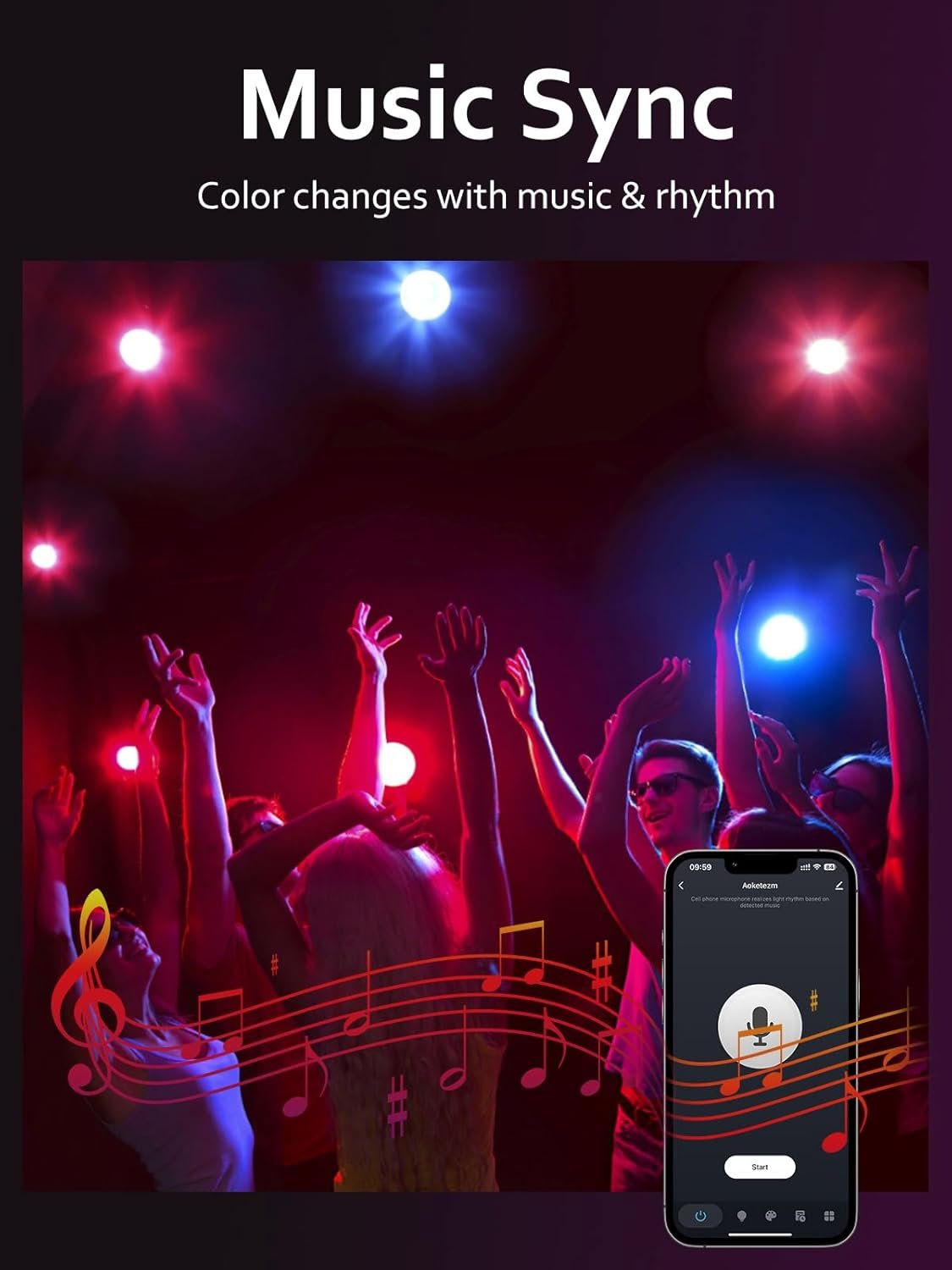 Smart Recessed Lighting 4 inch, RGBCW Color Changing LED Downlight, 9W 750LM Wi-Fi Bluetooth Soffit Light with Junction Box, Work with Alexa/Google Assistant, IC Rated & ETL Certified,1 Pack