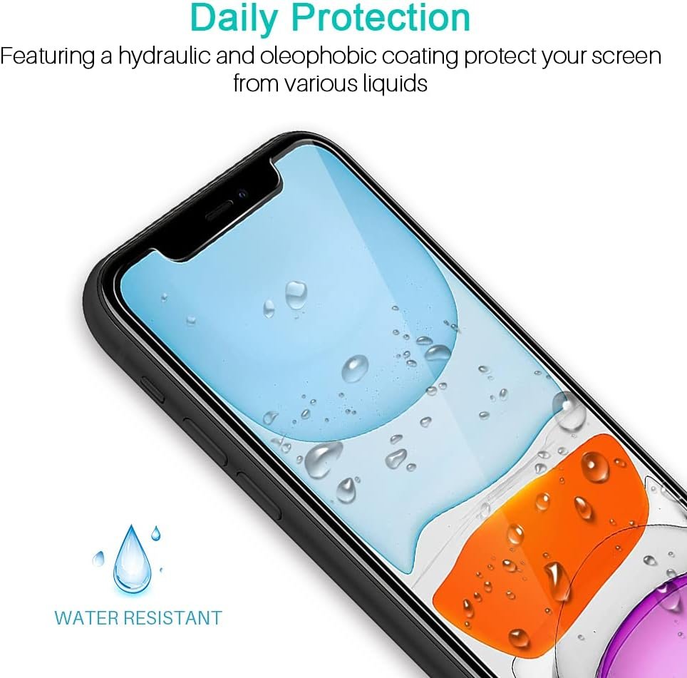 LK 3 Pack Screen Protector Compatible for iPhone 11 and iPhone XR Tempered Glass