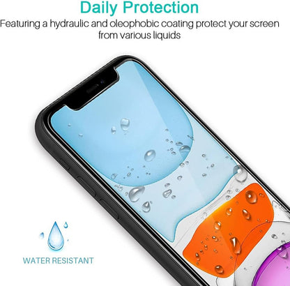 LK 3 Pack Screen Protector Compatible for iPhone 11 and iPhone XR Tempered Glass