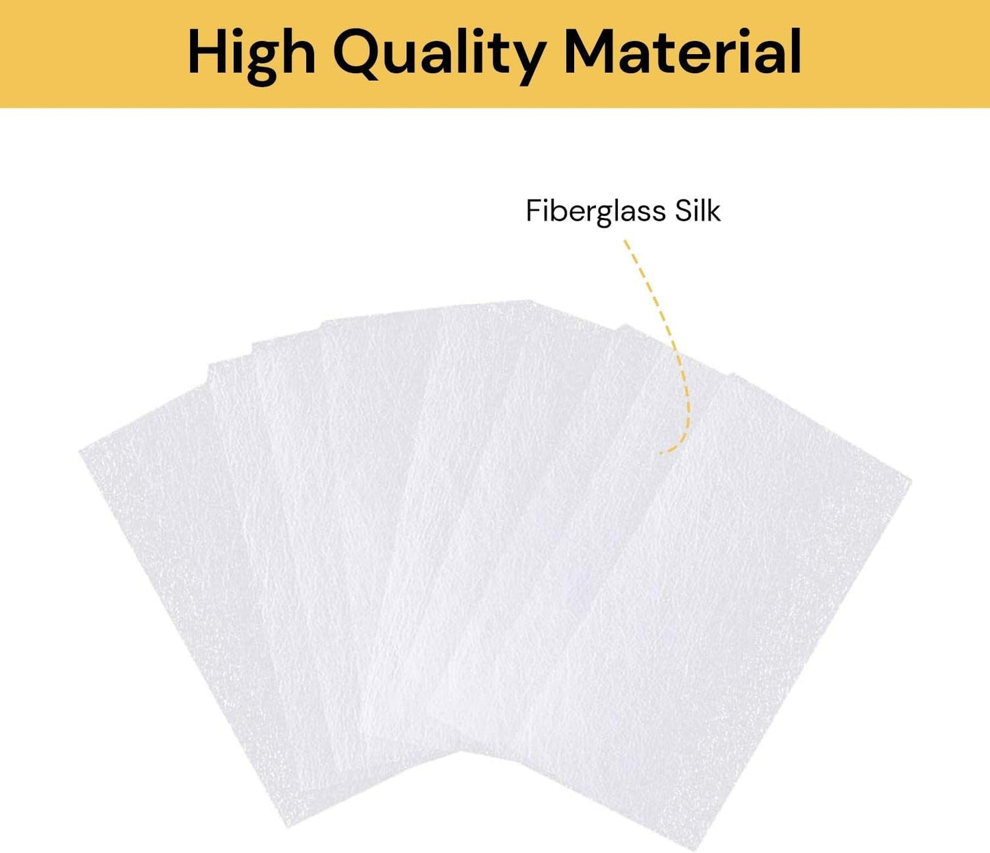 EZONEDEAL 10Pcs Nail Extension Silk Fiberglass Nail Wrap Stickers Non Woven Fiber Gel Nail Care Manicure Nail Art Tips Extended Tools for Women DIY Nail Art Extension Accessories