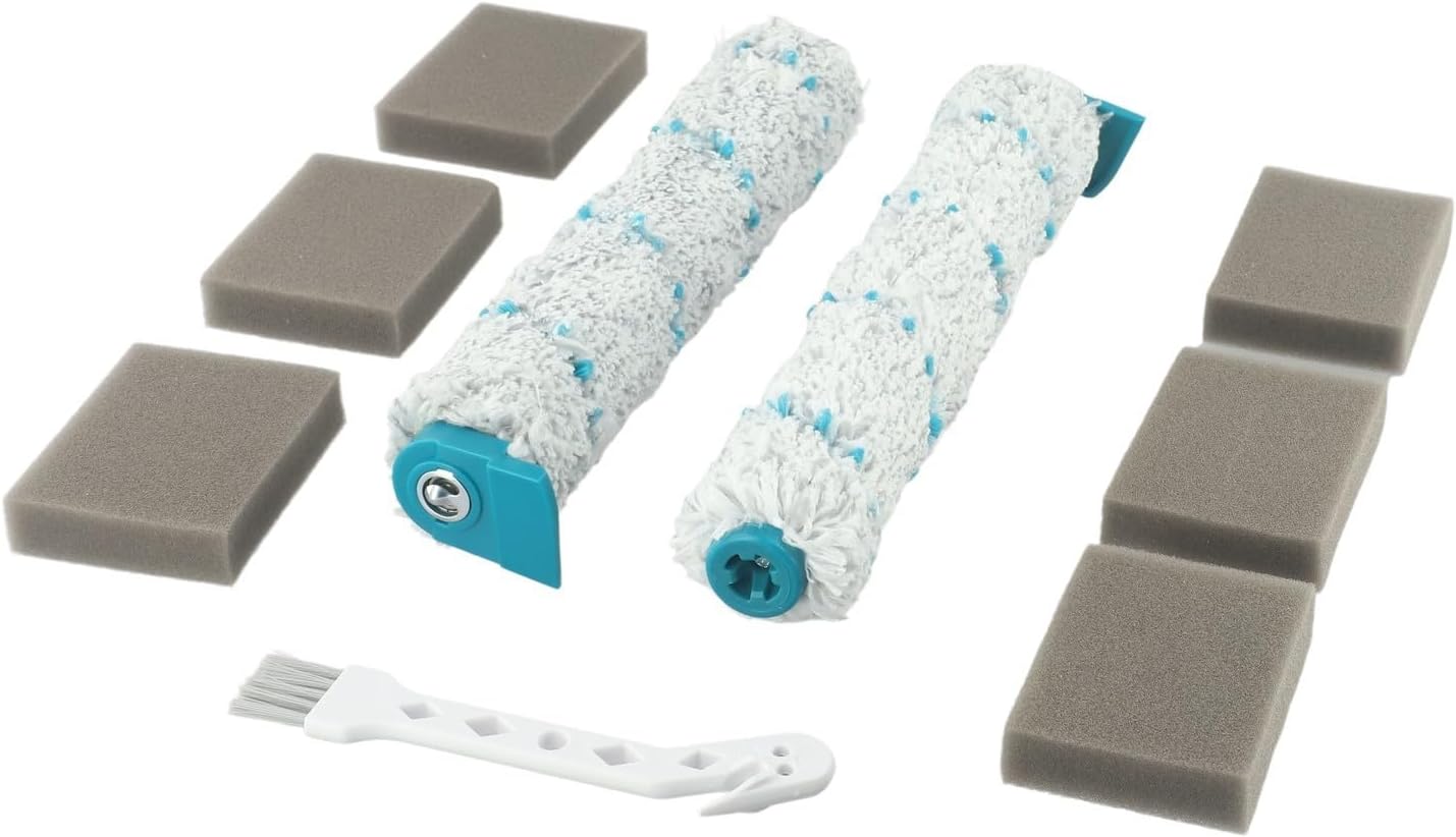 Cleaning Essentials Leifheit Aqua PowerVac Accessory Set with Removable Roller Brushes and Sponge Filters