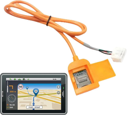 Upgraded Large Screen Car Navigation Cable with Card Slots Smooth Online Streaming for Fast Internet Access