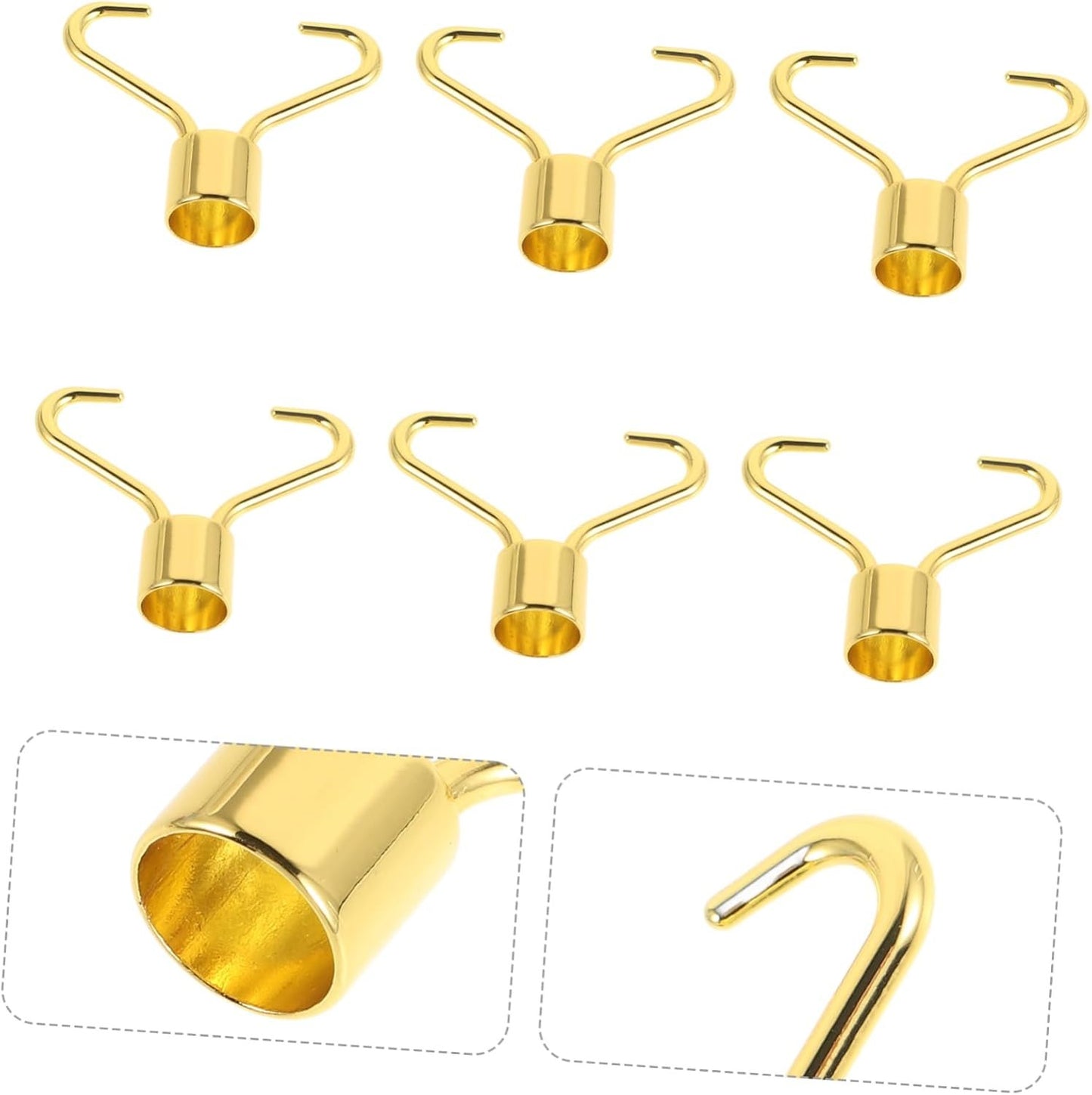 Baluue 10pcs Metal Face Roller Handle Replacement for Beauty Massager Tools Ergonomic Design for Neck