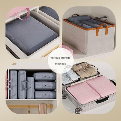 Implicationi Compression Organizer, Implicationi Ultra Space Saving Self Compression Organizer,Peliaral Compressions Organizers,Storage Bag for Blankets Comforters (Yellow, L)