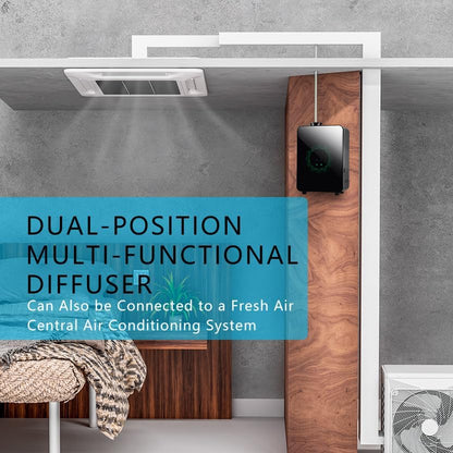 HVAC Scent Diffuser with Waterless Cold Air Technology, Hotel Collection Diffuser Machine, Scent Air Machine for Home or Shop, Aromatherapy Essential Oil Diffuser for Large Space