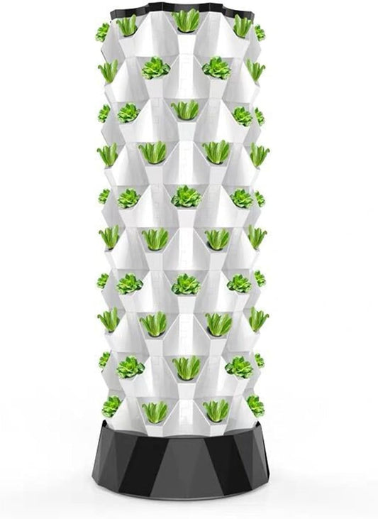 FXNFXLA Sistemi di Giardinaggio Verticale a Torre idroponica 48/64/80-Pods, fioriera da Giardino a Torre aeroponica Intelligente Multistrato per ortaggi e Fiori, per Balcone e Tetto di casa