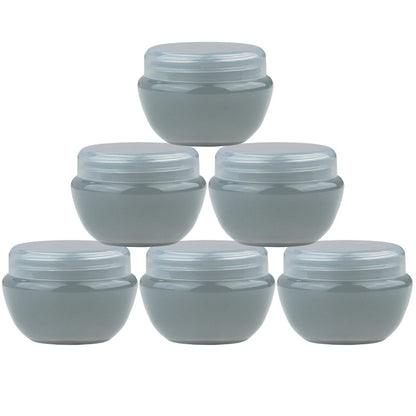 Beauticom 10G/10ML Frosted Container Jars with Inner Liner for Scrubs, Oils, Salves, Creams, Lotions, Makeup Cosmetics, Nail Accessories, Beauty Aids - BPA Free (72 Pieces, Gray)