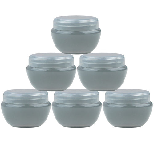 Beauticom 10G/10ML Frosted Container Jars with Inner Liner for Scrubs, Oils, Salves, Creams, Lotions, Makeup Cosmetics, Nail Accessories, Beauty Aids - BPA Free (72 Pieces, Gray)