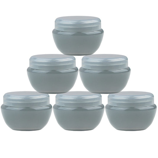 Beauticom 10G/10ML Frosted Container Jars with Inner Liner for Scrubs, Oils, Salves, Creams, Lotions, Makeup Cosmetics, Nail Accessories, Beauty Aids - BPA Free (72 Pieces, Gray)