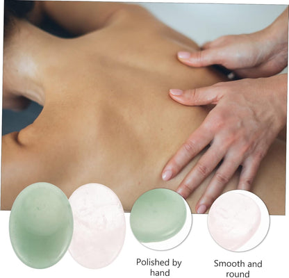 SHERCHPRY 2 Pezzi Pietra del massaggio facciale scolpire il viso massaggiatore viso facciale palma Raschiatura strumento Gua sha Massager massaggiatore per il corpo roccia della tigre