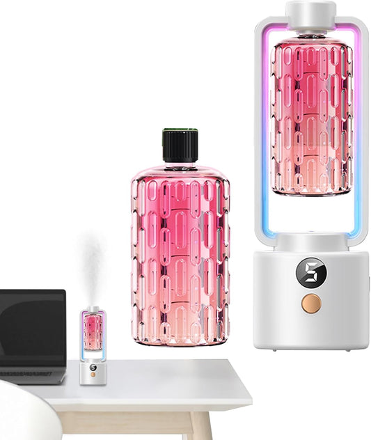 Aromatherapy Diffuser, Wall Mounted Oil Dispenser, Adjustable Mist Levels, Smart Timer Control, Cordless Unit, for Yoga Room, Nursery, Toilet, Hotel, Home Use, Mist Type Multicolor