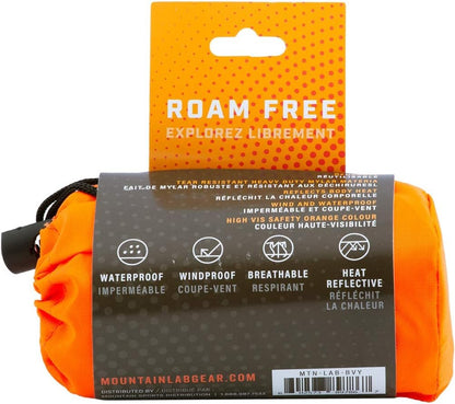 Mountain Lab Emergency Bivy Survival Sleeping Bag Thermal Bivy - Extremely Lightweight and Ultra-Compact Emergency Bivy or Use as Emergency Survival Blanket