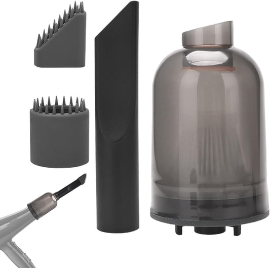 Générique Hair Dryer Vacuum Attachments, Dryer Vacuum Dust Extractor Kit, Multifunctional Dust Collection Accessories for Blow Dryers, Essential Dust Collector for Hair Drying and Cleaning