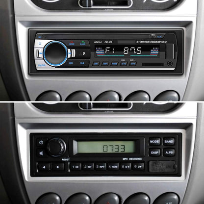1 DIN Car Stereo Bluetooth Car Stereo, Single Din MP3 Player FM Radio Hands-Free Bluetooth 1 DIN Universal Support EQ/USB/TF/SD/AUX Audio Receiver + Remote Control
