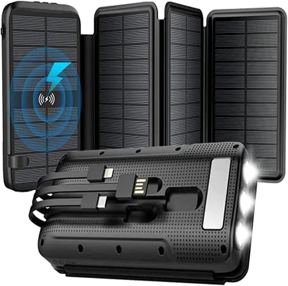 superallure Solar Charger, Power Bank, Portable Charger