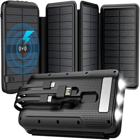 superallure Solar Charger, Power Bank, Portable Charger