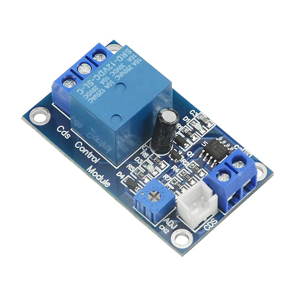 WMYCONGCONG 4 PCS XH-M131 DC 12V Light Automatic Control Switch Photoresistor Relay Module Detection Sensor with Cable
