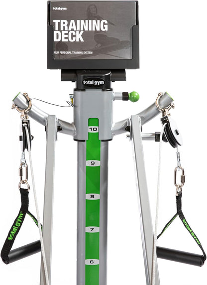 Total Gym APEX Versatile Indoor Home Workout Total Body Strength Training Fitness Equipment with 6, 8, or 10 Levels of Resistance and Attachments