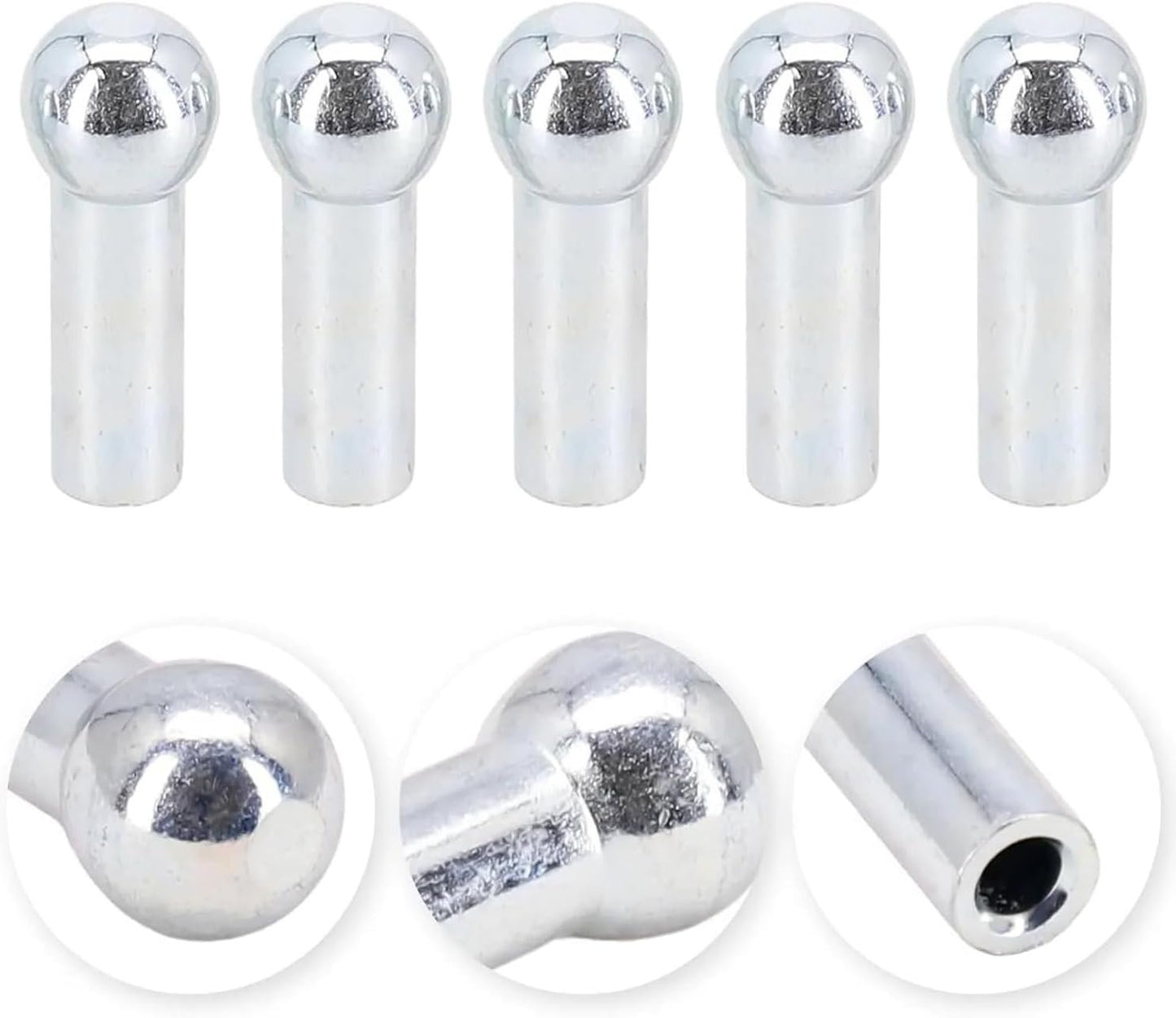 WEZCHUGHAOL 5 Pcs Gym Machine Accessories for 6mm Wire Rope Cable Ball Stopper Interface Port Components, Fitness Equipment Wire Rope Port Joint Replacement Parts for Home Gym Machine Use