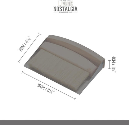 KitchenCraft Living Nostalgia Dustpan and Brush Set Table Top, 16 x 11 x 14 cm