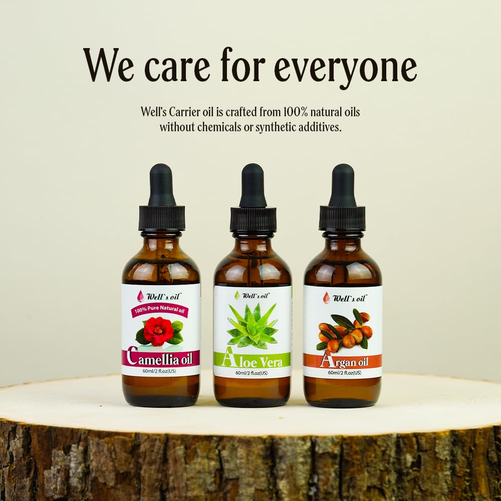 Well's 100% Pure Camellia Oil 2oz / Promotes Cell Growth/Anti-Aging/Moisturizes