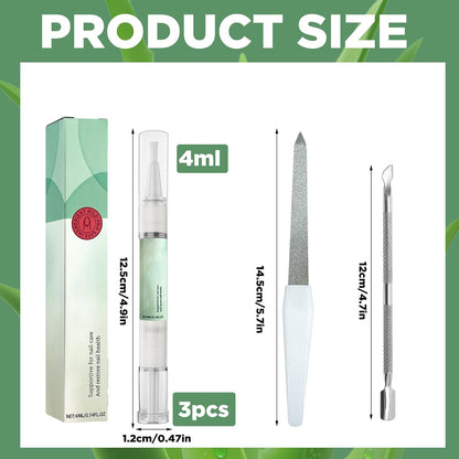 3 Pieces Nail Care Oil Pen, Nail Care Oil Pen Nourishing, Oil Pen for Nail Care, with Tea Tree Oil, Vitamin and Aloe Vera, Deeply Moisturizes and Nourishes
