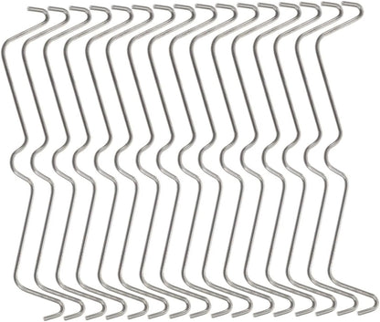 Luxshiny 50Pcs Stainless Steel Pegboard Hook Locks Accessories for Easy Assembly Secure Holding Peg Boards for Garage Workspace Organization