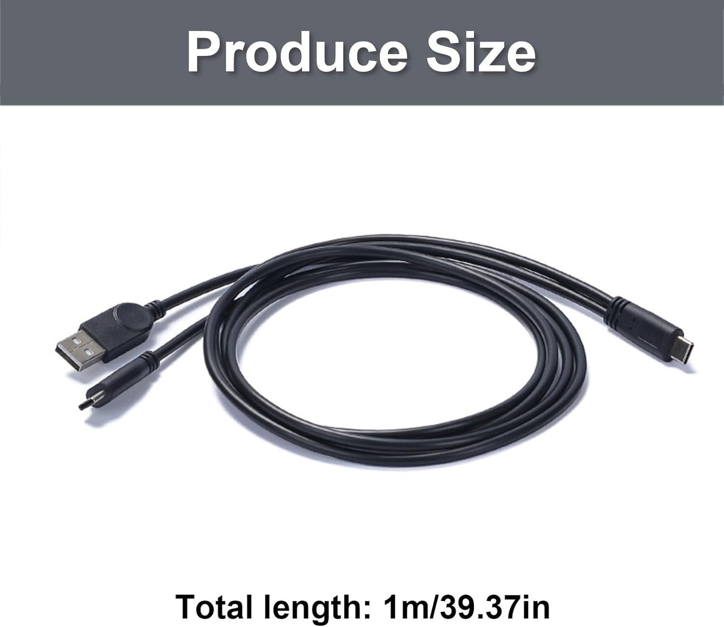 Type C Adapter and Charging Cable with IC Sound Card for Live Streaming and Charging Simultaneously On Devices
