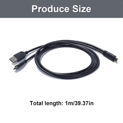 Type C adapter and charging cable use the cable with IC sound card for live streaming and charging on mobile devices