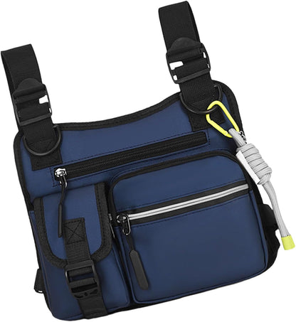 Chest Holster, Adjustable Chest Bag, 06x1.57 Inches Wear-Resistant Utility Vest with 3d Ergonomic Cut for Hiking, Gym, Sports, Motorcycle, Outdoor Workout, Hunting Gear