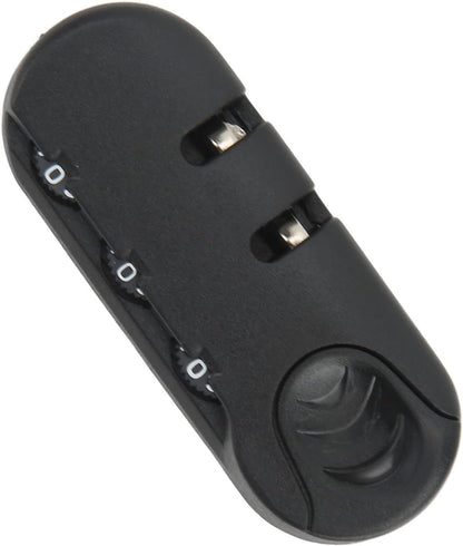 Luggage Lock 3 Digits Zinc Alloy Lock Catch Plastic Frosted Appearance Black Suitcase Password Security Lock for Travel