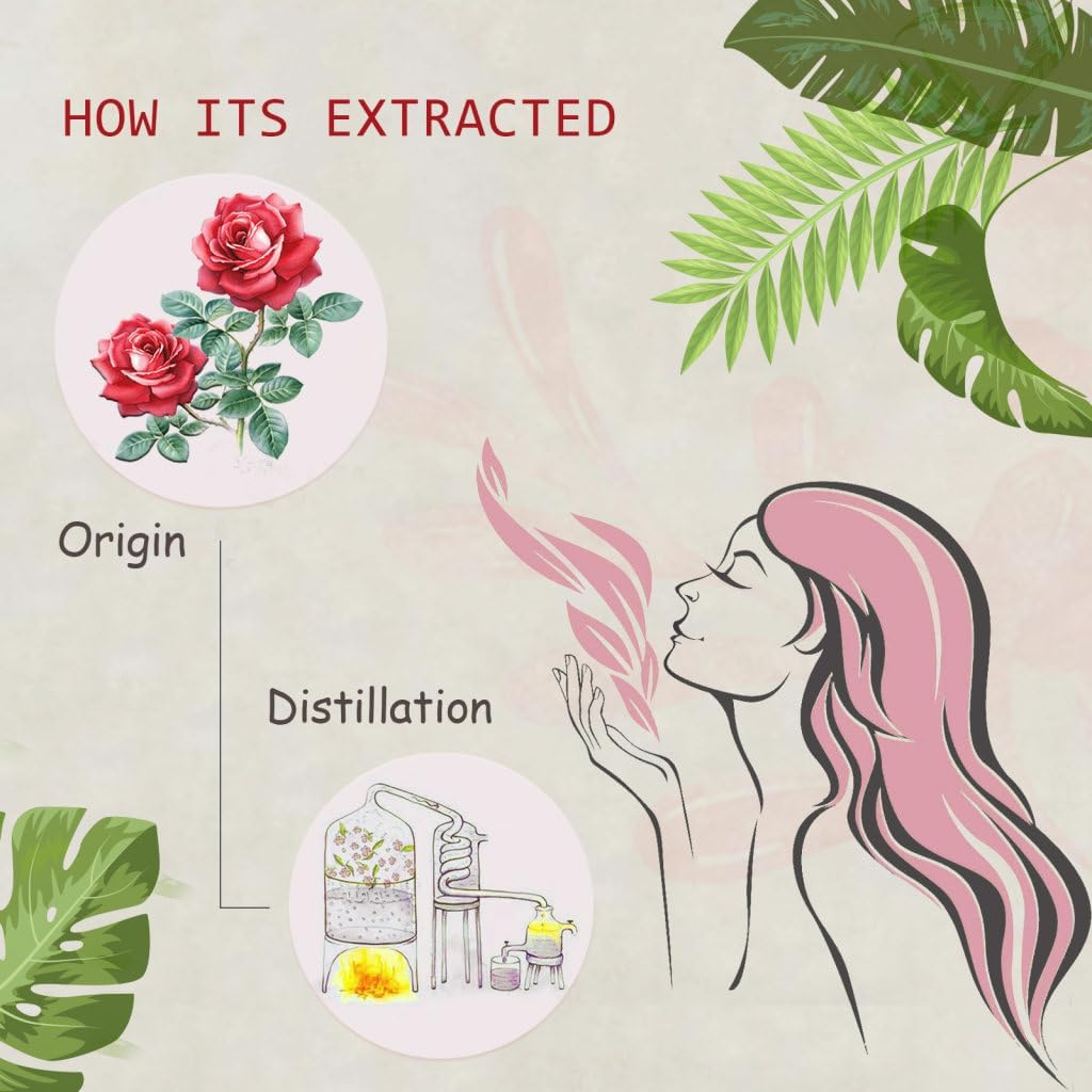 Rose & Sandalwood Essential Oils - 100% Pure Organic Natural Plant Oils for Diffuser, Aromatherapy, Spa, Massage, Yoga, Perfume, Body - 2x10ML