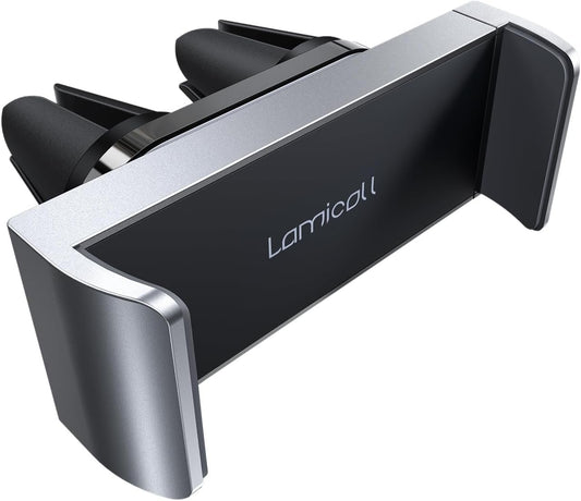 Lamicall Car Phone Holder – Phone Holder for Car Ventilation, 360 Rotation Port for iPhone 16 15 14 13 12 Pro Max Plus Mini XS XR X 8 7, Huawei, Samsung, Other Smartphones