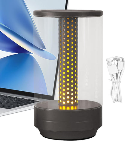 Touch Night Light, Rechargeable LED Desk Lamp, Candlelight Atmosphere, Portable Dimmable Smart Table Light, Warm Lighting for Bedroom, Nursery, Living Room, Dorm, Hospital