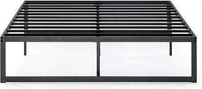 Zinus King Bed Frame - Abel 14 inch Metal Bed Frame with Steel Slat Support, No Box Spring Needed, Easy Assembly - Minimalist Platform Bed Frame with Underbed Storage Space, King Size