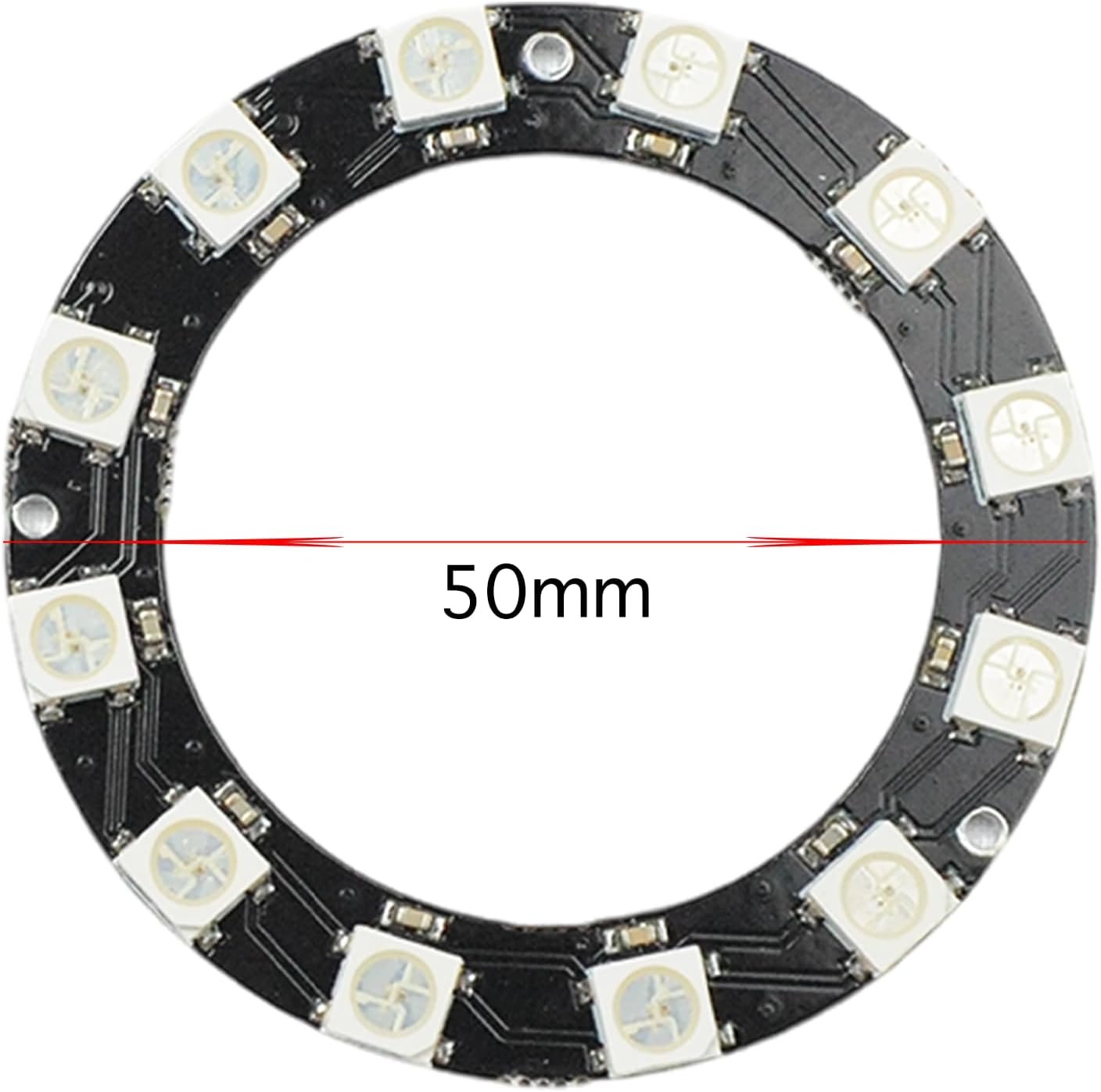 Lonely Binary 6-Pack WS2812B RGB LED Ring Set â€“ 93 Individually Addressable 5050 RGB LEDs, Modular Circular Dream Color Rings (110mmâ€“10mm) DC5V for Arduino, ESP32, Raspberry Pi, LED Art & DIY Projects