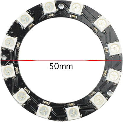 Lonely Binary 6-Pack WS2812B RGB LED Ring Set â€“ 93 Individually Addressable 5050 RGB LEDs, Modular Circular Dream Color Rings (110mmâ€“10mm) DC5V for Arduino, ESP32, Raspberry Pi, LED Art & DIY Projects