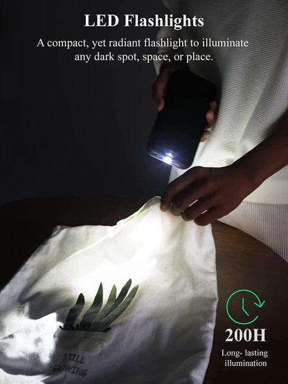 UYAYOHU Power-Bank-Solar-Portable-Charger - 40000mAh Power Bank Large Capacity Built in 3 Output and 1 Input Cables and Flashlight 5V3.1A Quick Charge Compatible with All Smart Phones and USB Devices