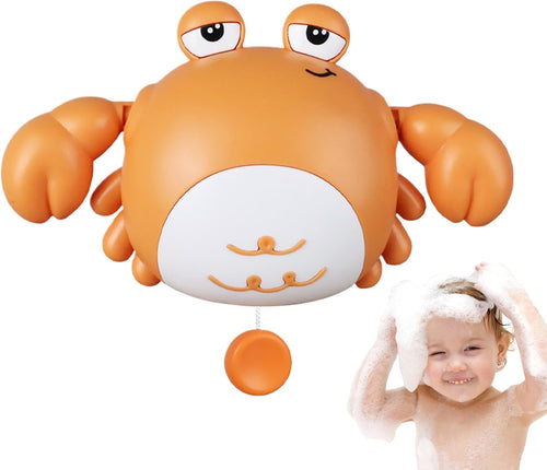 Toddler Bath Toy, Cute Crab Shape, 3,94 x 5,31 in Kids Water Companion, autentico Wind-Up Floating Design, Interactive Parent-Child Play for Beach, Travel, Daycare,